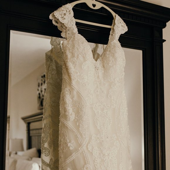 Maggie Sottero Wedding Gown Ivory Size 18 - Picture 3 of 6